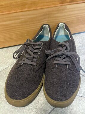 Seavees Hermosa Plimsoll Grayers Sneakers Wool Flannel Shoes Men's size 11